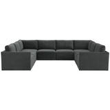 Briarwood Velvet Modular Large U Sectional Sectional REN-L03120-SEC2