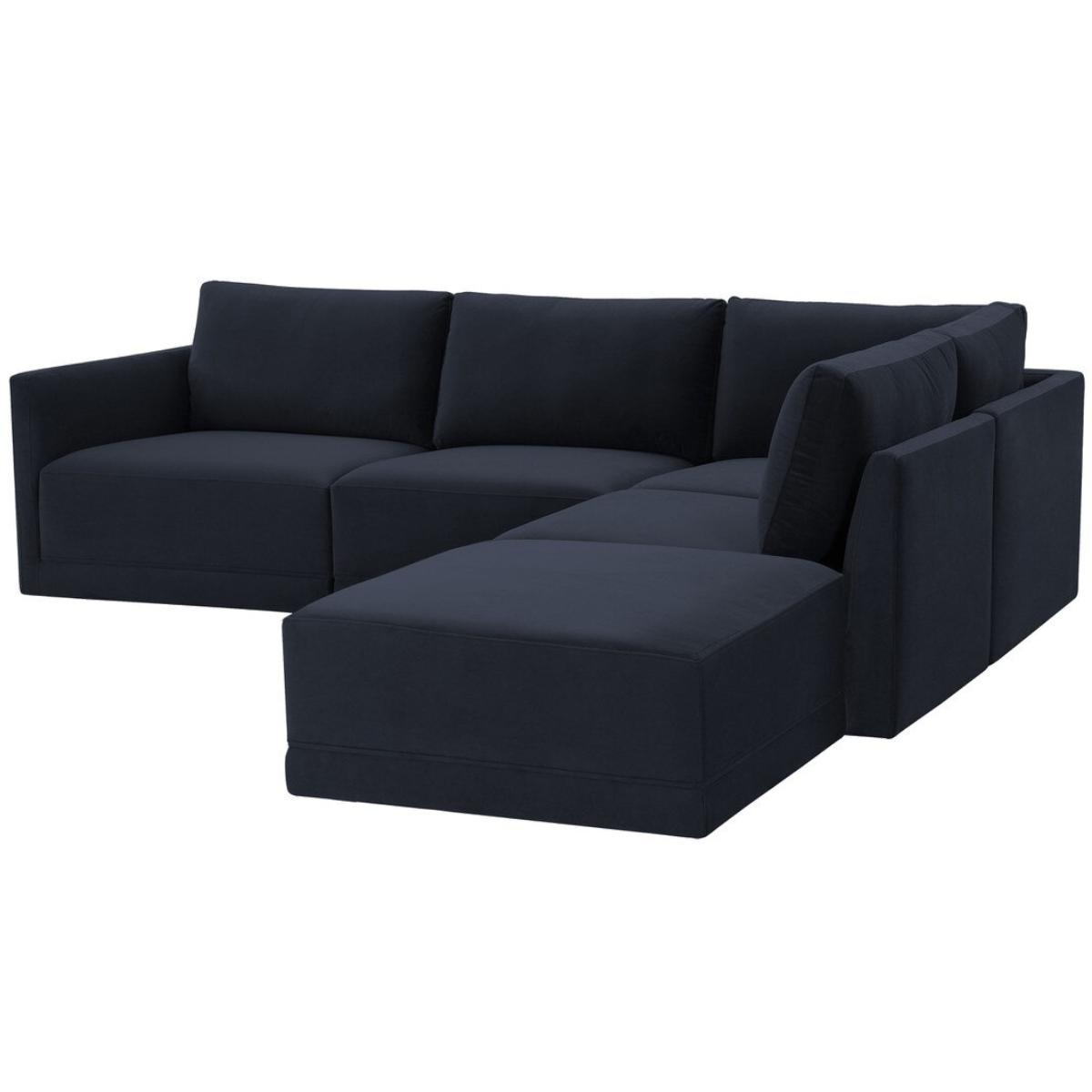 Briarwood Velvet Modular RAF Sectional Sectional