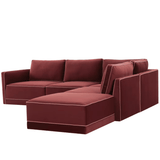 Briarwood Velvet Modular RAF Sectional Sectional