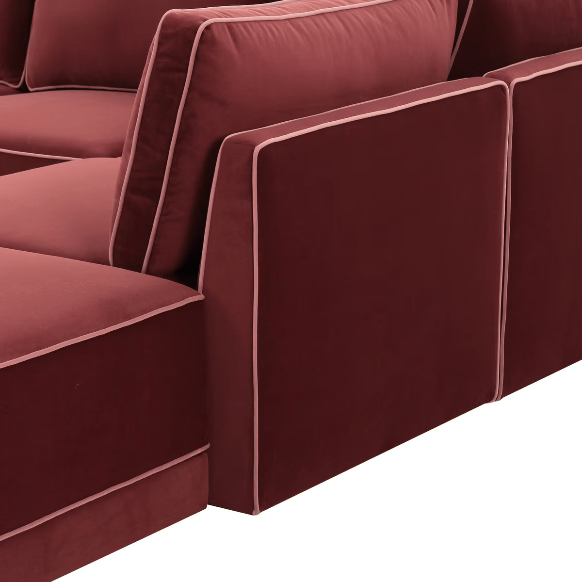 Briarwood Velvet Modular RAF Sectional Sectional