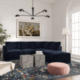 Briarwood Velvet Modular RAF Sectional Sectional