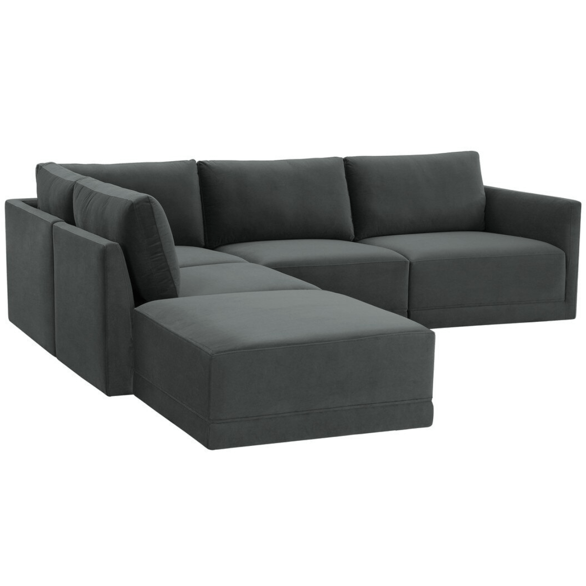 Briarwood Velvet Modular Sectional Sectional