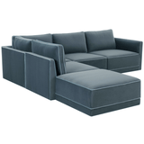 Briarwood Velvet Modular Sectional Sectional