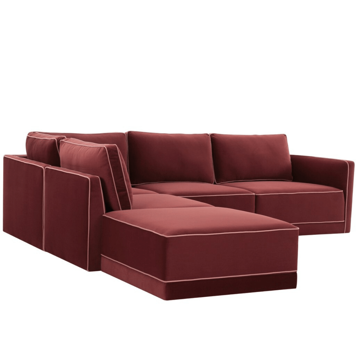 Briarwood Velvet Modular Sectional Sectional