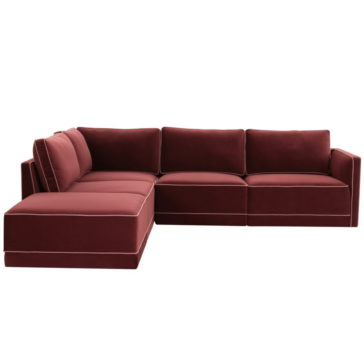 Briarwood Velvet Modular Sectional Sectional REN-L03140-SEC4-L