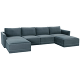 Briarwood Velvet Modular U Sectional Sectional