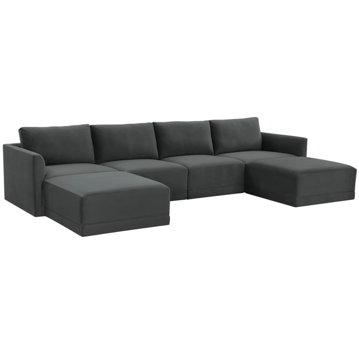 Briarwood Velvet Modular U Sectional Sectional