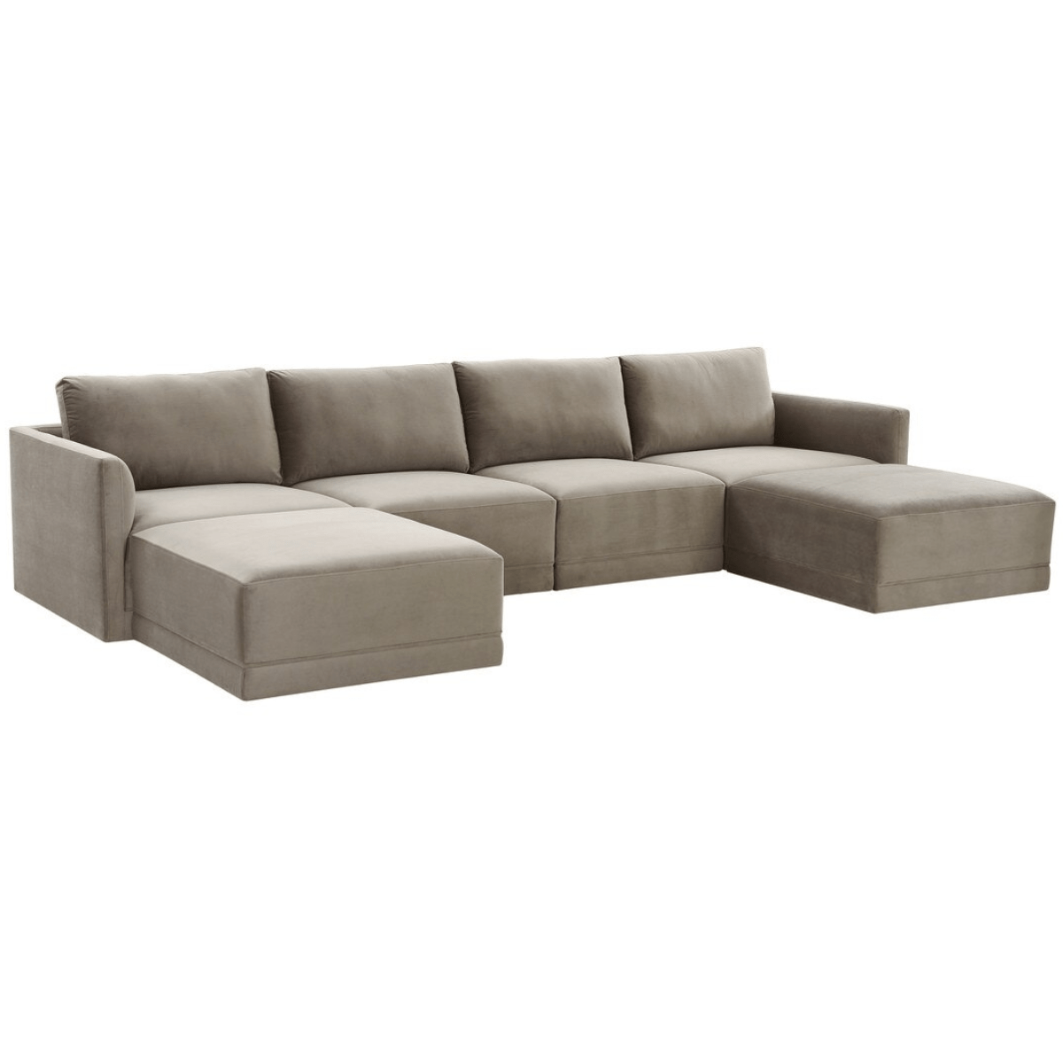 Briarwood Velvet Modular U Sectional Sectional