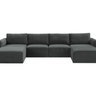 Briarwood Velvet Modular U Sectional Sectional REN-L03120-SEC1