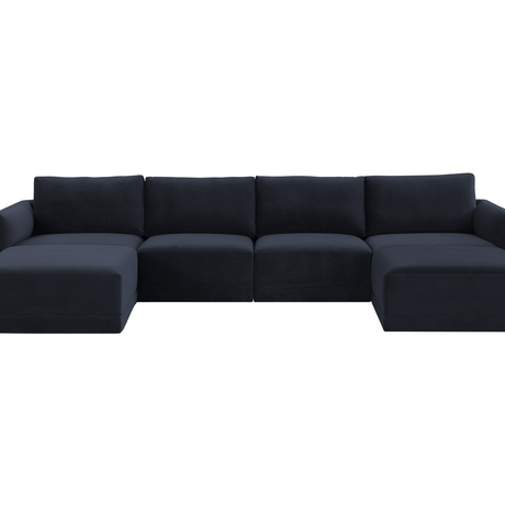 Briarwood Velvet Modular U Sectional Sectional REN-L03130-SEC1