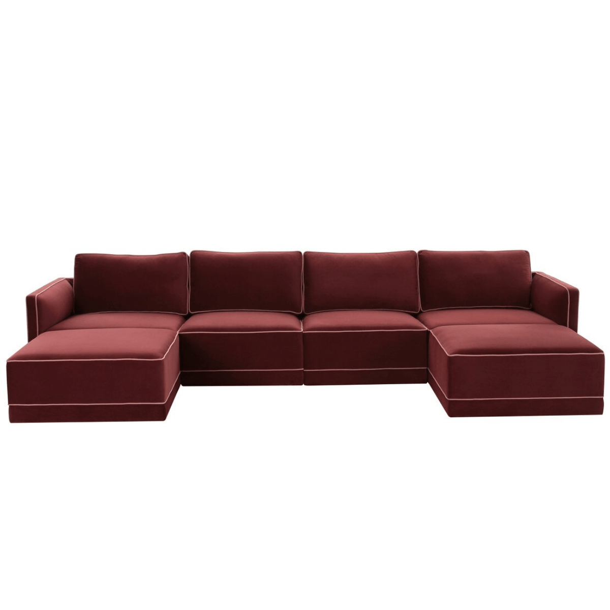 Briarwood Velvet Modular U Sectional Sectional REN-L03140-SEC1