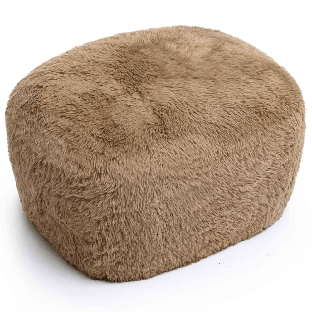 Britt Vegan Shearling Ottoman Ottoman