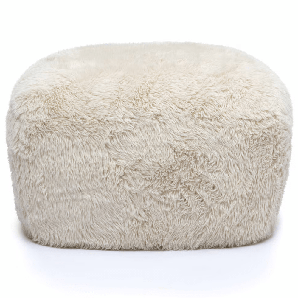 Britt Vegan Shearling Ottoman Ottoman TOV-OC69026