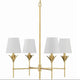 Broche 4 Light Chandelier Chandeliers 534-GA