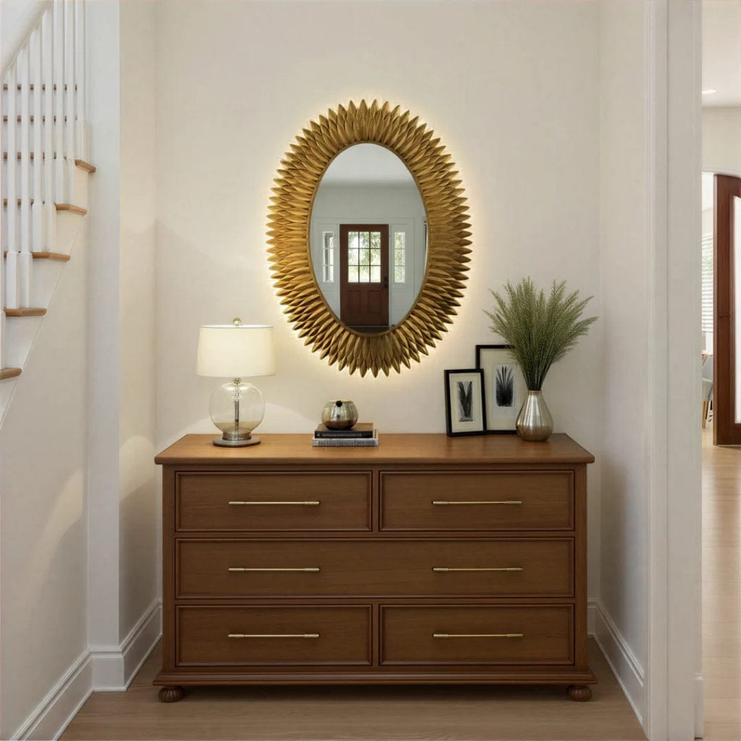 Broche Integrated LED Mirror Round + Oval Mirrors BRH-M500-GA 633779101199