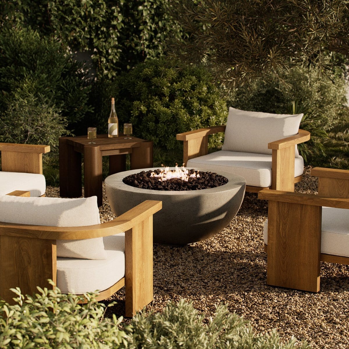 Bronson Outdoor Fire Table Outdoor Furniture