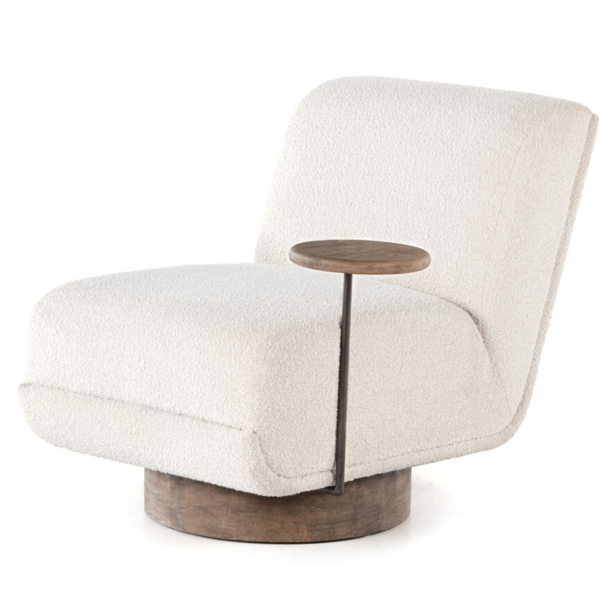 Bronwyn Swivel Chair with Side Table Accent Chair