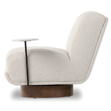 Bronwyn Swivel Chair with Side Table Accent Chair