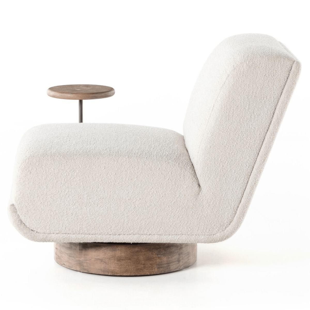 Bronwyn Swivel Chair with Side Table Accent Chair