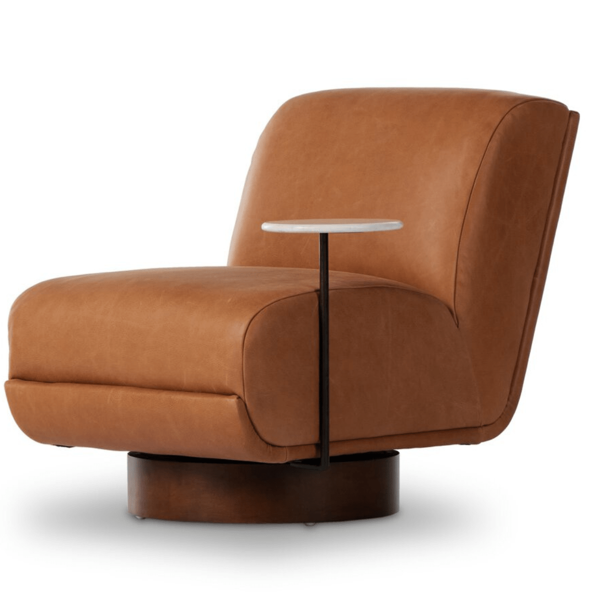 Bronwyn Swivel Chair with Side Table Accent Chair