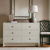 Bryant Linen Extra Large 6-Drawer Dresser Dresser