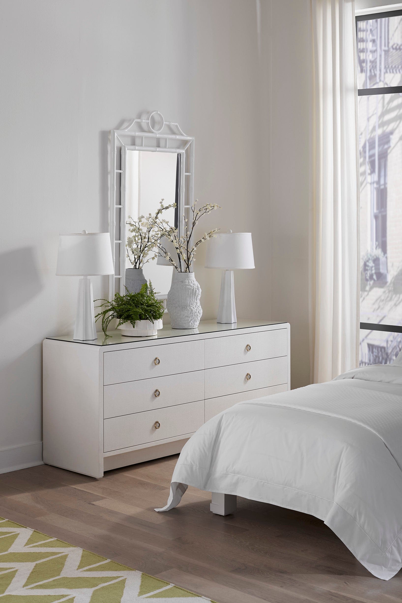 Bryant Linen Extra Wide 6-Drawer Dresser – Meadow Blu Bryant Linen Extra Wide 6-Drawer Dresser – Meadow Blu