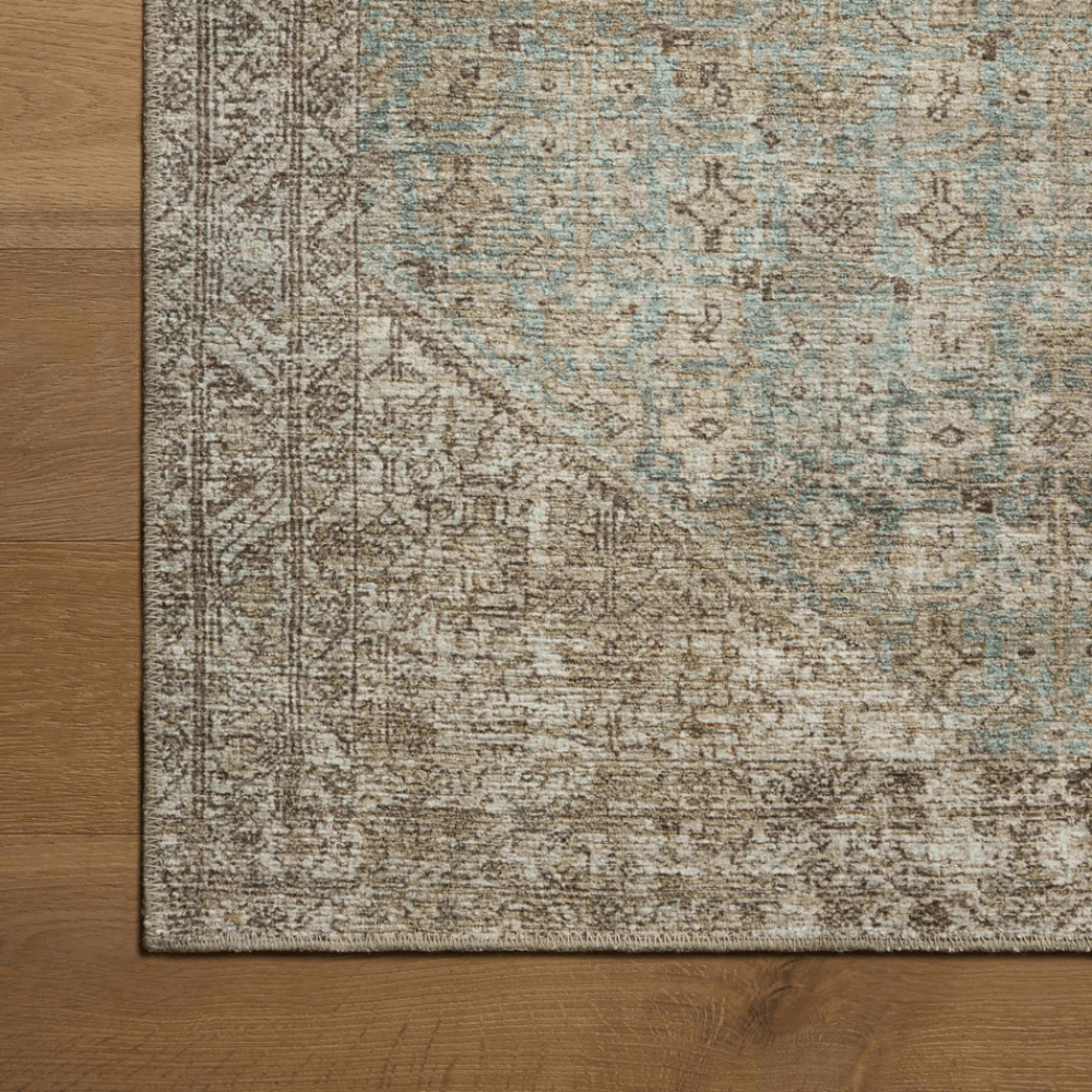 Cambria Aqua/Natural Rug Rugs