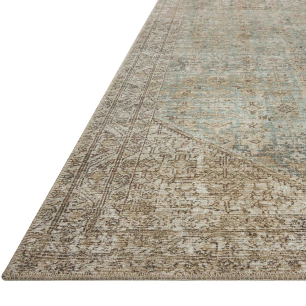 Cambria Aqua/Natural Rug Rugs