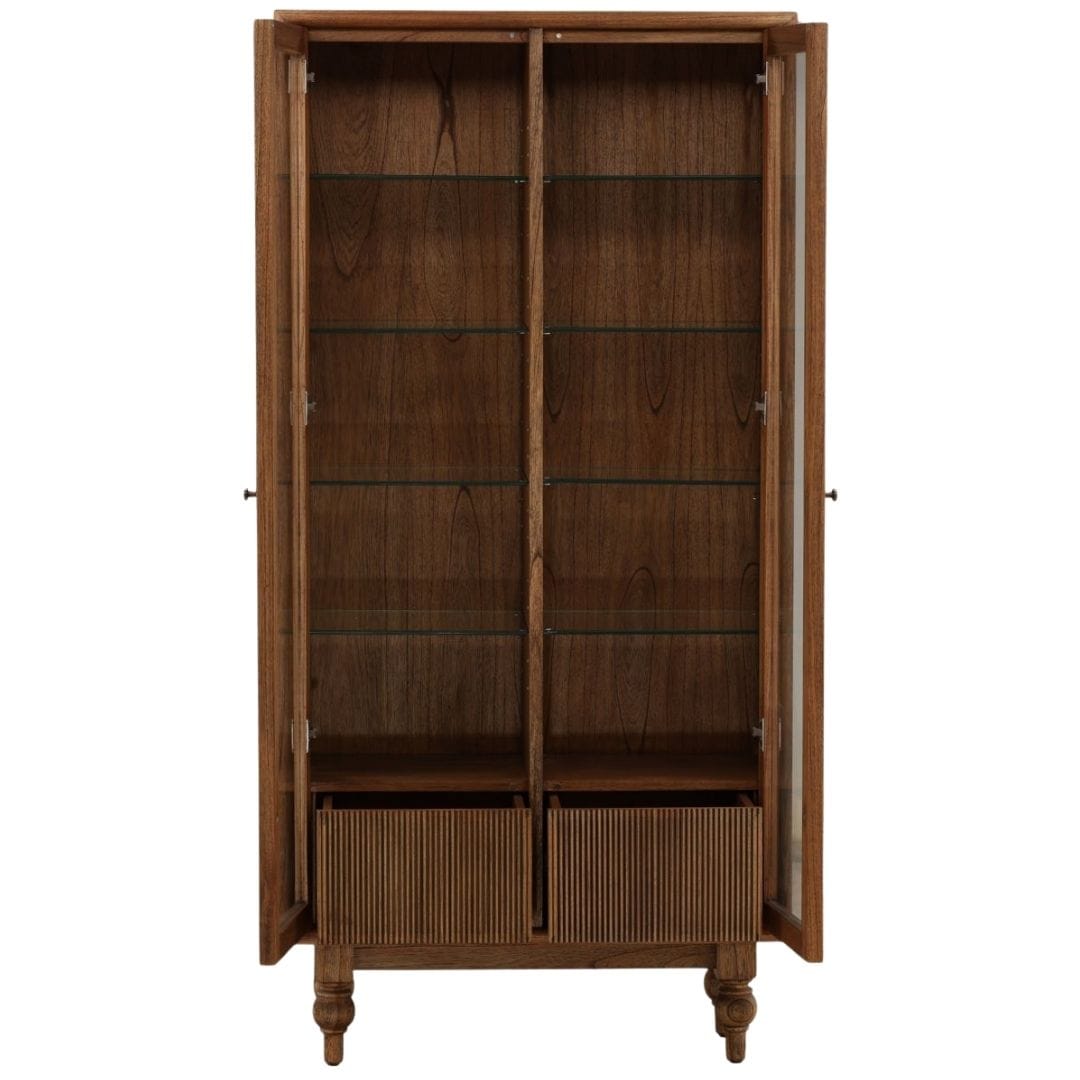 Campbell Cabinet Bookcases, Tall Cabinets + Shelving DOV11729-BRWN