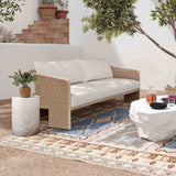 Candelabra Home Alexa Cream Outdoor Sofa TOV-O68810