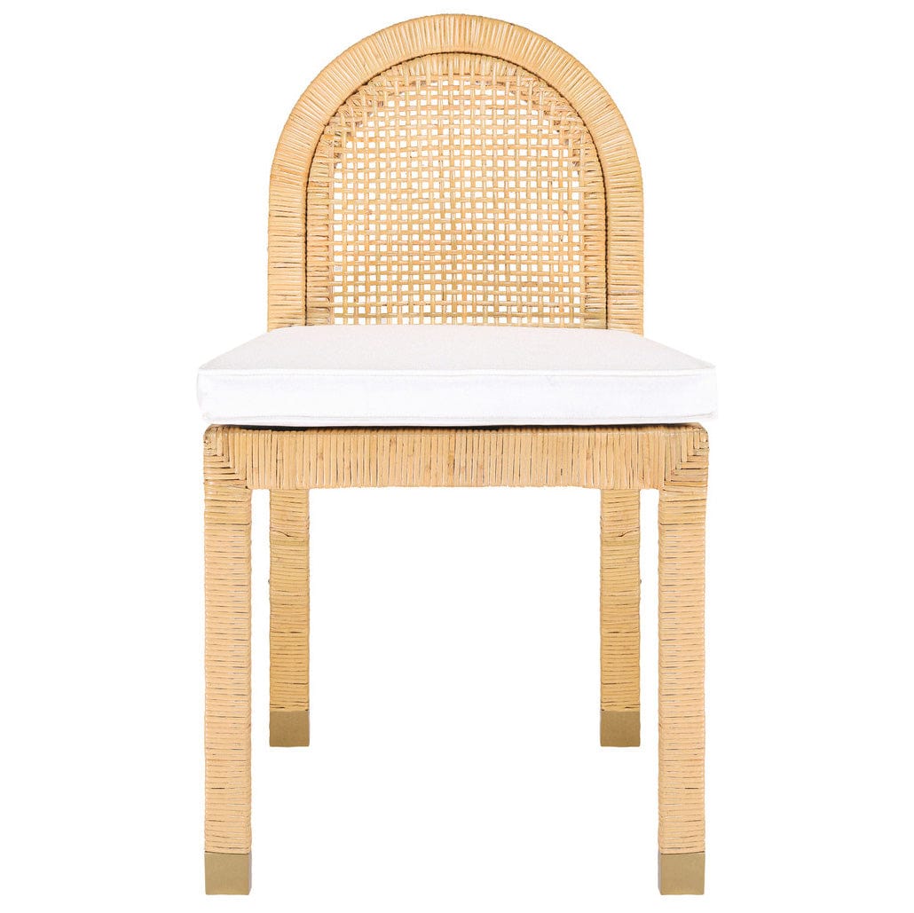 Candelabra Home Amara Natural Rattan Arched Back Dining Chair Curved Wooden Dining Chair TOV-D21026