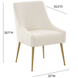 Candelabra Home Beatrix Velvet Side Chair Furniture TOV-D6179 806810359068