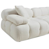 Candelabra Home Calliope Cream Vegan Shearling Modular Sectional Collection Upholstered Sectional