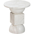 Candelabra Home Chip Marble Print Indoor / Outdoor Side Table Side Tables TOV-OC54316