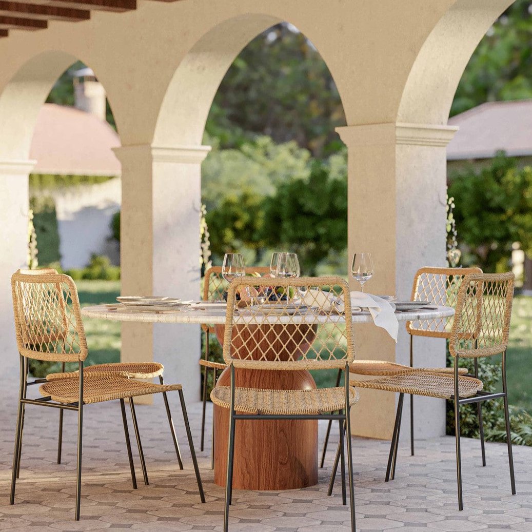 Faith Indoor/Outdoor Dining Table – Meadow Blu