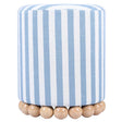 Candelabra Home Dex Striped Linen Ottoman Ottomans TOV-OC68885