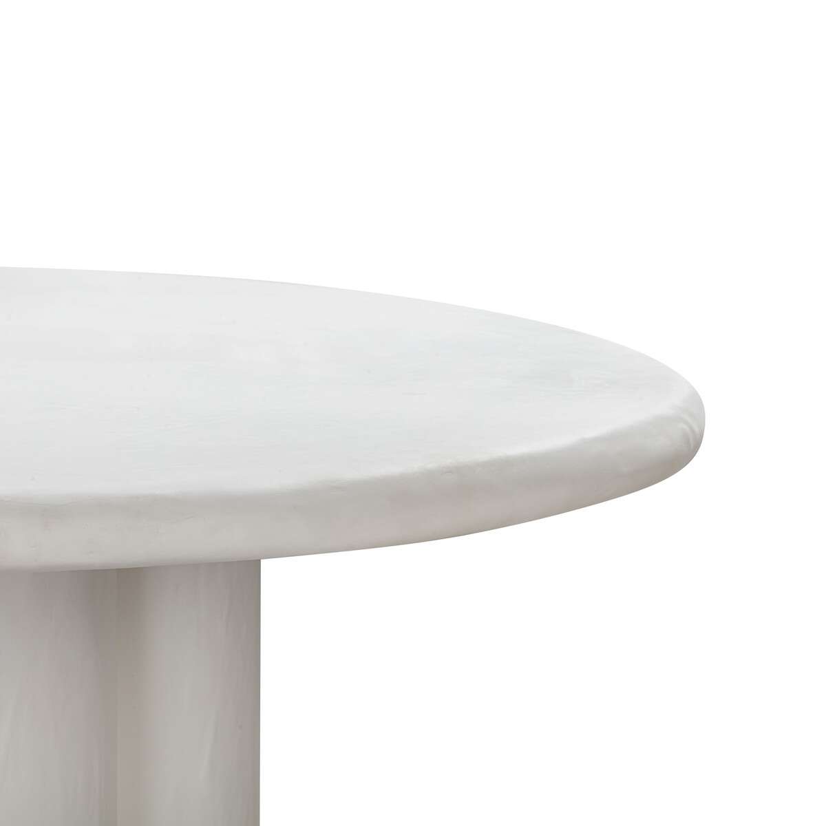 Candelabra Home Elika Faux Plaster Round Dining Table Dining Tables