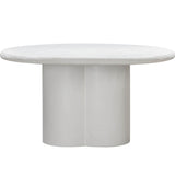 Candelabra Home Elika Faux Plaster Round Dining Table Dining Tables
