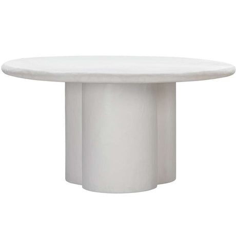 Candelabra Home Elika Faux Plaster Round Dining Table Dining Tables