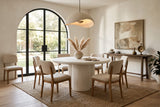 Hannah Indoor/Outdoor Round Dining Table Outdoor Dining Tables