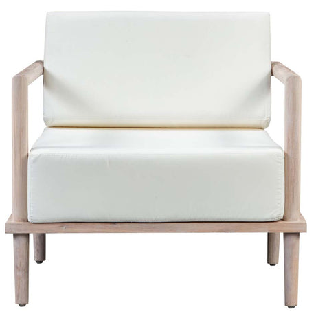 Candelabra Home Emerson Cream Outdoor Lounge Chair Outdoor Chairs TOV-O44146