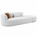 Candelabra Home Fickle 2-Piece Chaise Modular Sofa Furniture