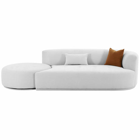 Candelabra Home Fickle 2-Piece Chaise Modular Sofa Furniture TOV-L6866-G-SO4R