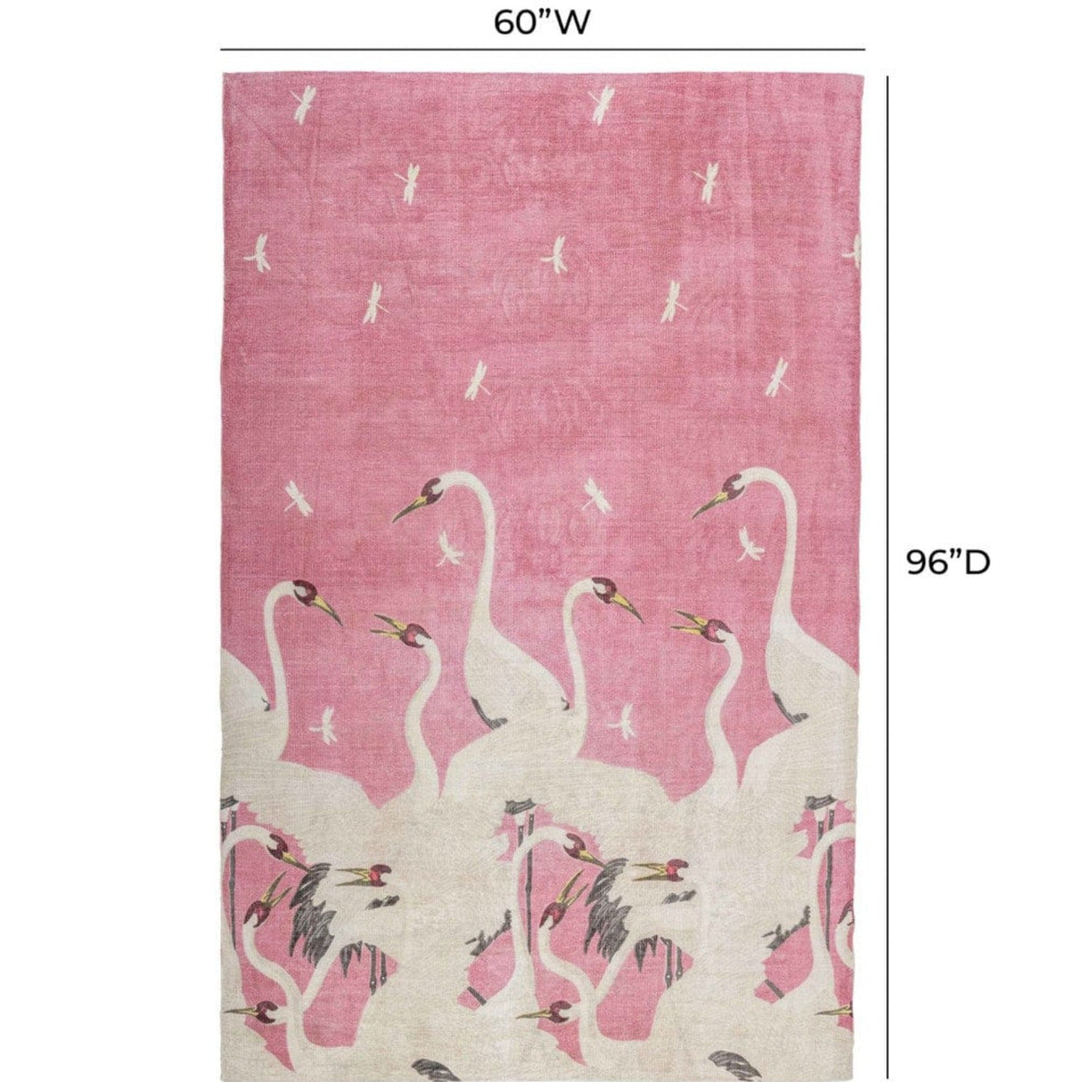 Candelabra Home Flamingo Pink Area Rug Rugs
