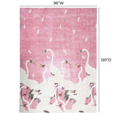 Candelabra Home Flamingo Pink Area Rug Rugs