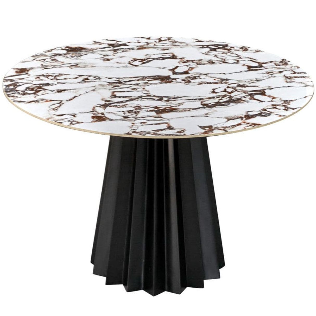 Candelabra Home Jimena Marble Ceramic 47" Round Dining Table Dining Tables TOV-D68688