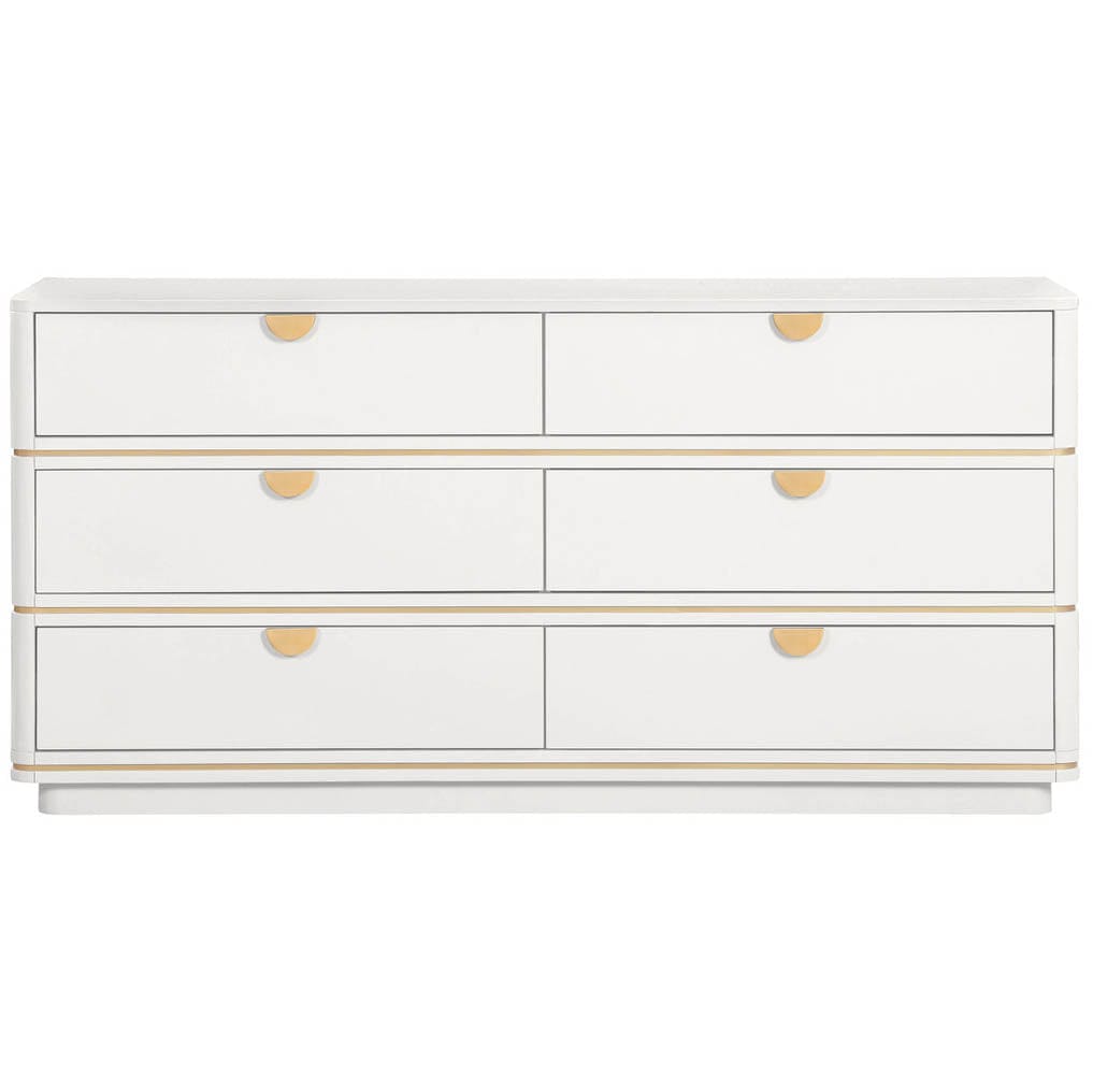 6 drawer dresser with gold hardware Champagne Sparkly Gold Sequin Prom Dresses Halter Evening Dress – Hoprom main image 1