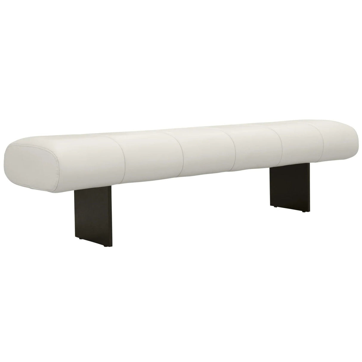 Candelabra Home Karol Cream Vegan Leather Bench Benches TOV-OC68949