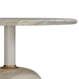 Candelabra Home Omaha Concrete Faux Travertine 48" Round Dining Table Dining Tables TOV-D54296