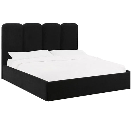 Candelabra Home Palani Velvet Bed Bed with Panel Insert Options TOV-B68745